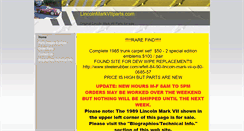 Desktop Screenshot of lincolnmarkviiparts.com